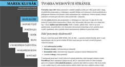 Desktop Screenshot of mklusak.cz