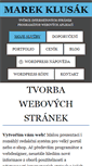 Mobile Screenshot of mklusak.cz