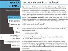 Tablet Screenshot of mklusak.cz